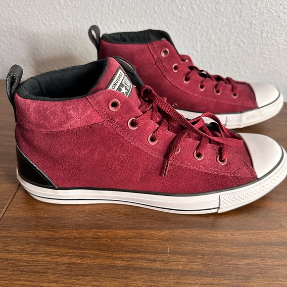 Converse men’s burgundy suede boots.  Men’s size 9 - Picture 3 of 8